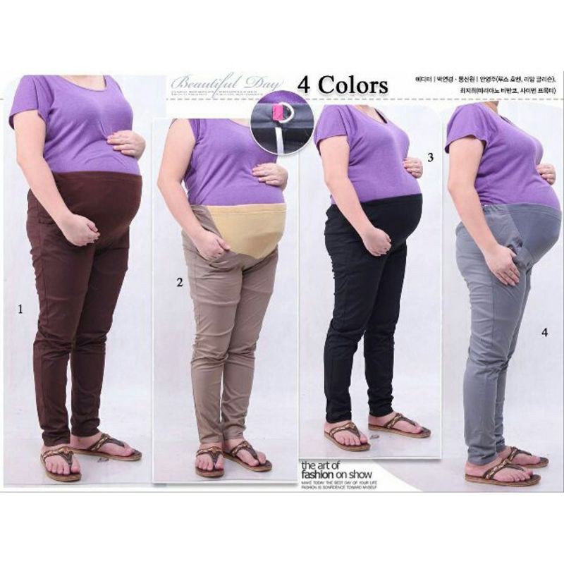 Celana Hamil SUPER JUMBO (LP ±80-130cm) katun stretch //JF4656