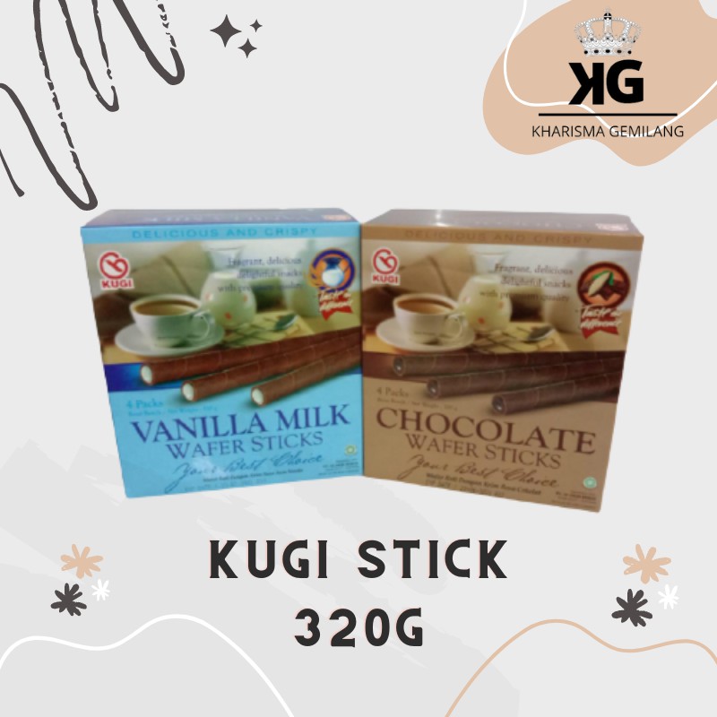 

BISKITOP - KUGI WAFER STICK 320g Biskuit Anak Dewasa Enak Renyah Biscuit Rasa Vanilla Coklat Terbaru