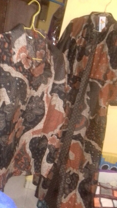 Maura Couple - Sania Ruffle Batik Couple | Batik Couple Modern | Gamis | Batik Couple Gamis