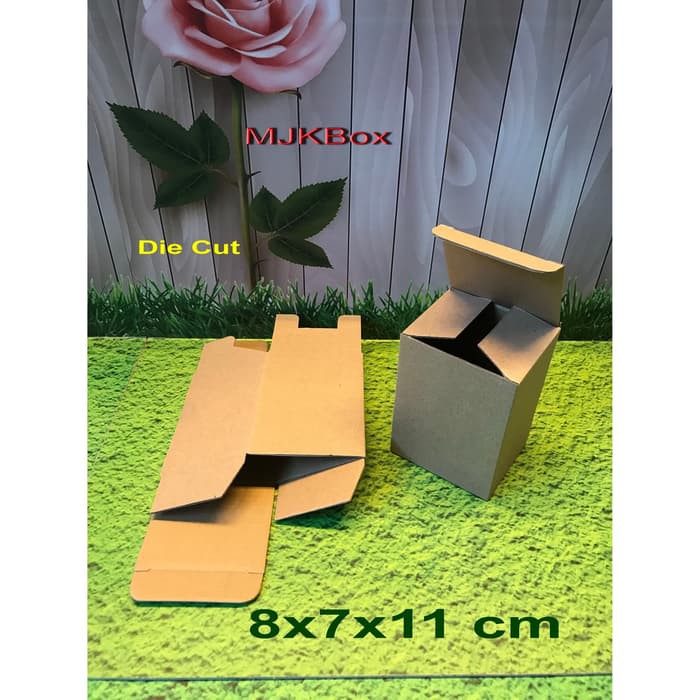 

SALE kardus karton box uk. 8x7x11 cm ...Die Cut...Polos Baru minimal beli 20 pcs