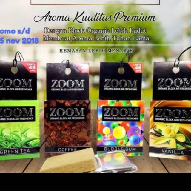 Parfum  mobil zoom (kopi,greentea,bublegum,vanila.)