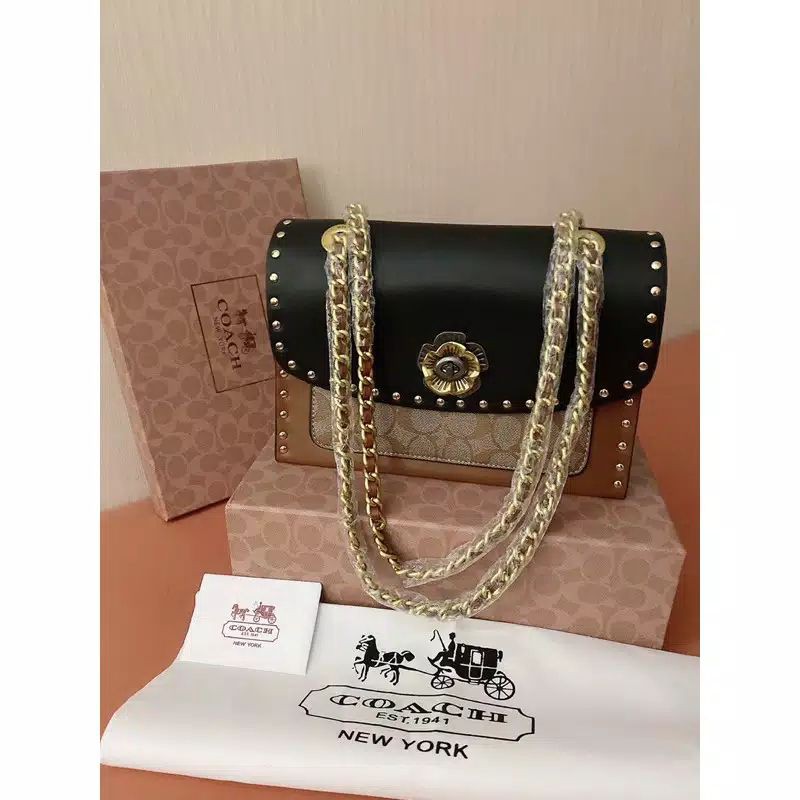 Tas coach parker mirror suede