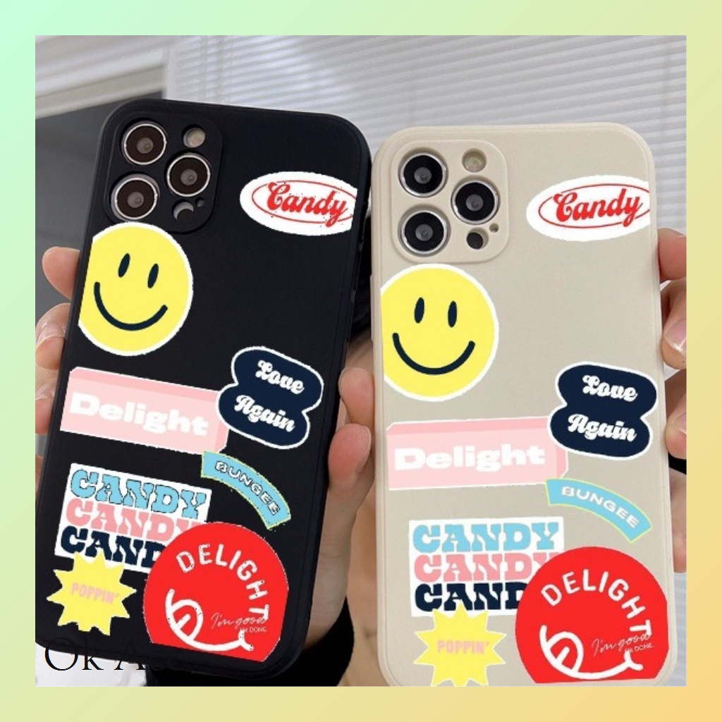 Softcase Motif Smile Rainbow BB12 for Infinix Hot 8 9 10 10s 10t 11 11s NFC 12 12i Pro Note Play Smart 4 5 6 6+ HD