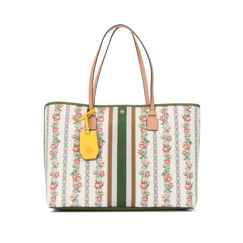 TAS KERJA / TAS ORI / TAS WANITA / TB GEMINI LINK CANVAS FLORAL TOTE