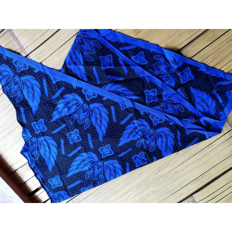 Ikat kepala lomar baduy batik wana biru ukuran 150cm-4