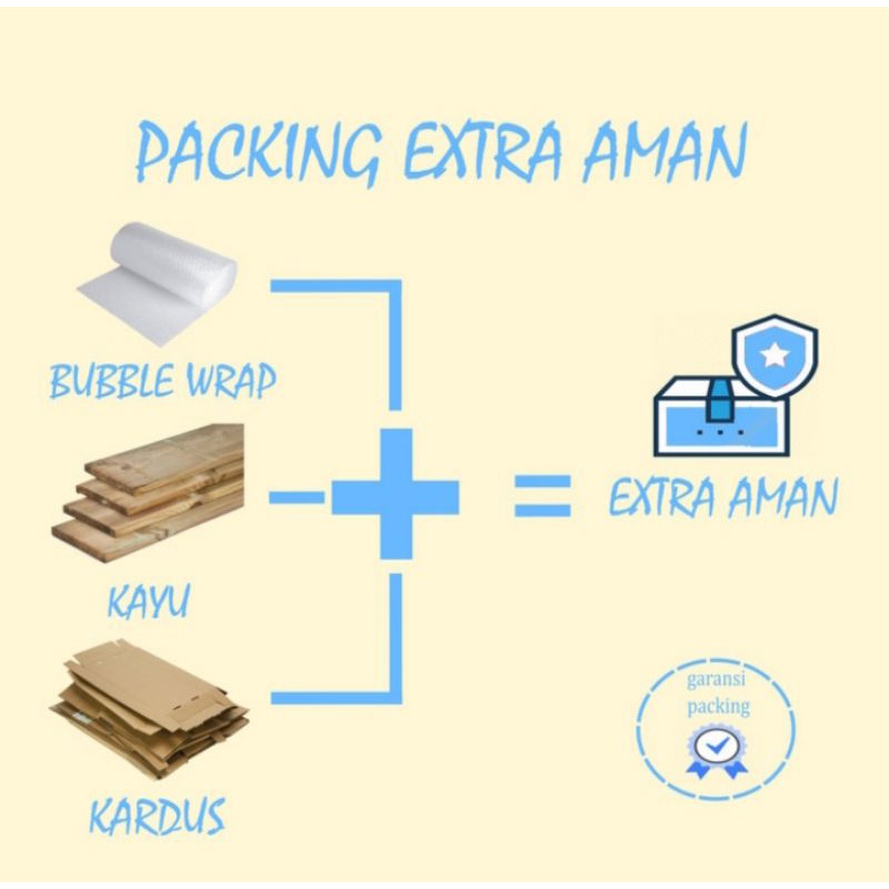 

extra packing+garansi packing