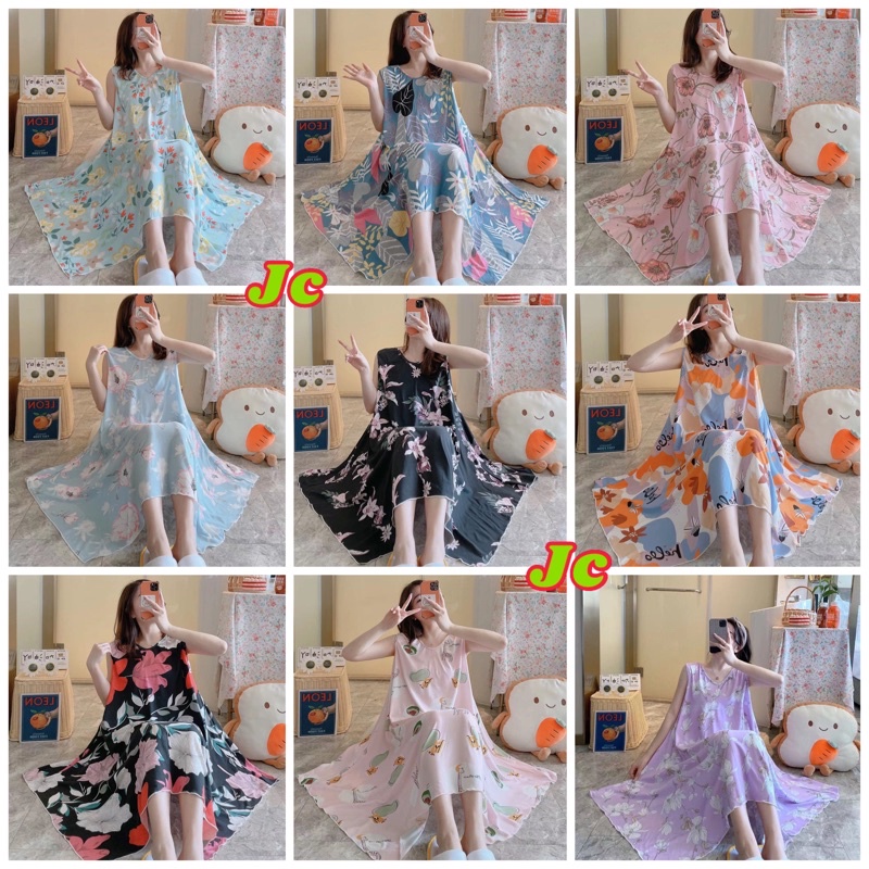 JC- Daster Lengan Buntung Import / Daster wanita terbaru / Daster Korean Style Murah