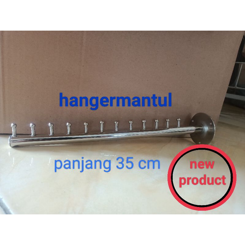 Hanger suling tembok 12 paku LURUS