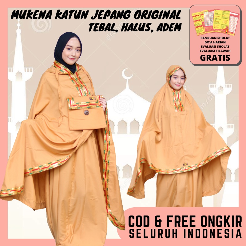 Mukena Katun Jepang Ori Rayon Premium Mukena Dewasa Jumbo Terbaru 2021 Mukenah Dewasa Murah