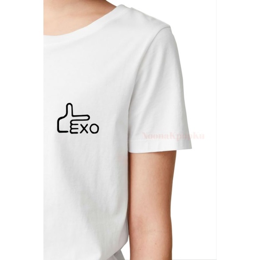 Kaos Katun Logo EXO Tangan Baju Kaos Kpop Korea Chanyeol Baekhyun DO Sehun Kai Cotton Combed 24S