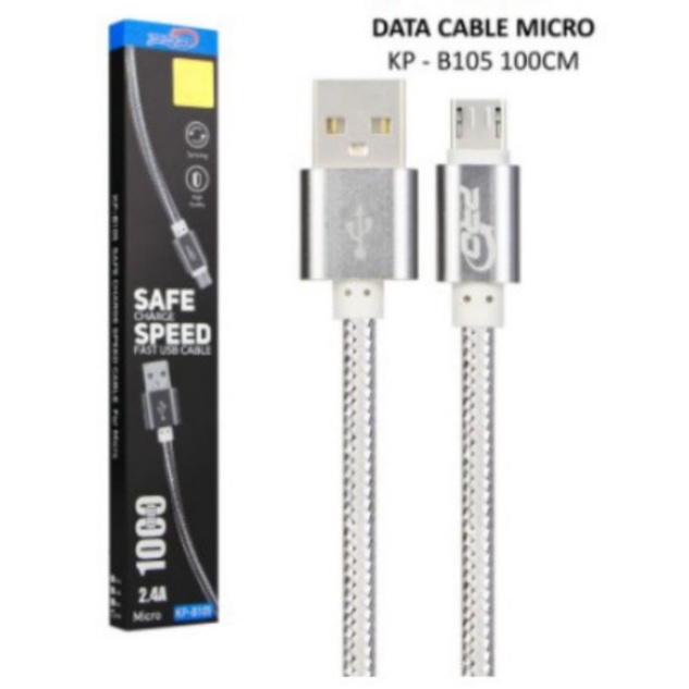 Kabel Data Kabel Charger Kabel Cas Pro Micro KP-B105 100cm