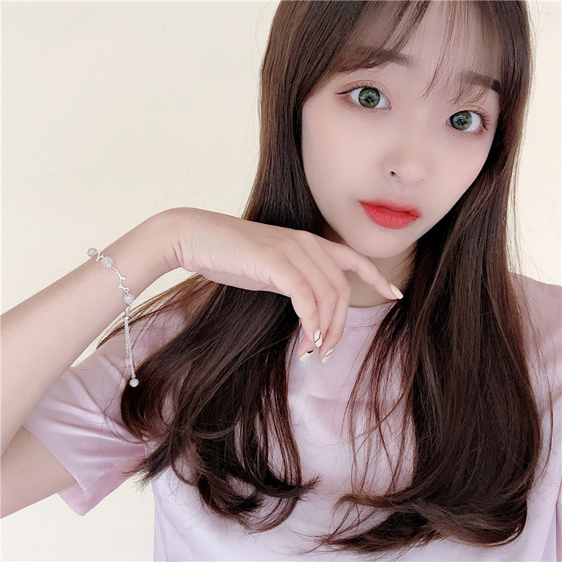 Gelang Kristal Moonstone Bentuk Cabang Bunga Gaya Korea Untuk Wanita