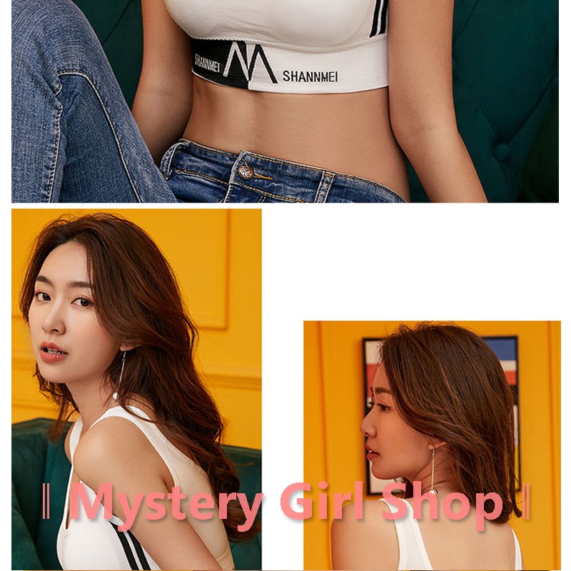 Mysterygirl - [MURAH] Bra Sport Seamless Bra Remaja Push Up Bra Wanita Tanpa Bra Kawat Pakaian Dalam Fitness Korea Gym COD