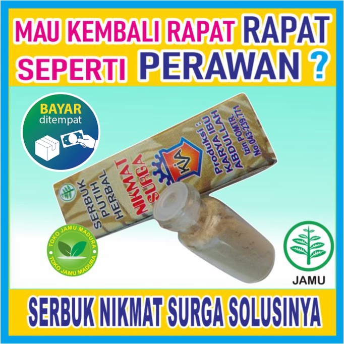 JAMU HERBAL MADURA PERAWATAN MISS V WANITA SERBUK NIKMAT SURGA OBAT KEWANITAAN ORIGINAL