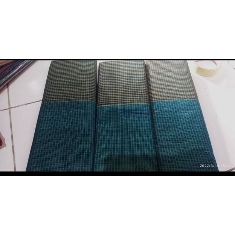 KAIN LURIK JARIK TUMBAR PECAH HIJAU 240CM X 115CM