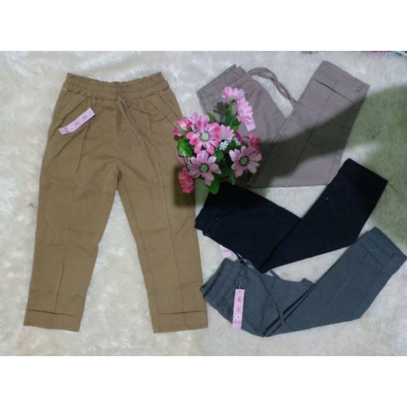 BAGGY PANTS ANAK/ FULL TALI PINGANG/BAHAN KATUN TWILL/6--13 thn