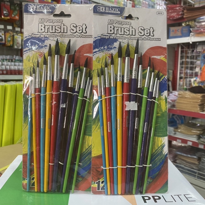 

Brush set Bazic 3415 / kuas lukis set 12 nomor ( 1set isi 12kuas)