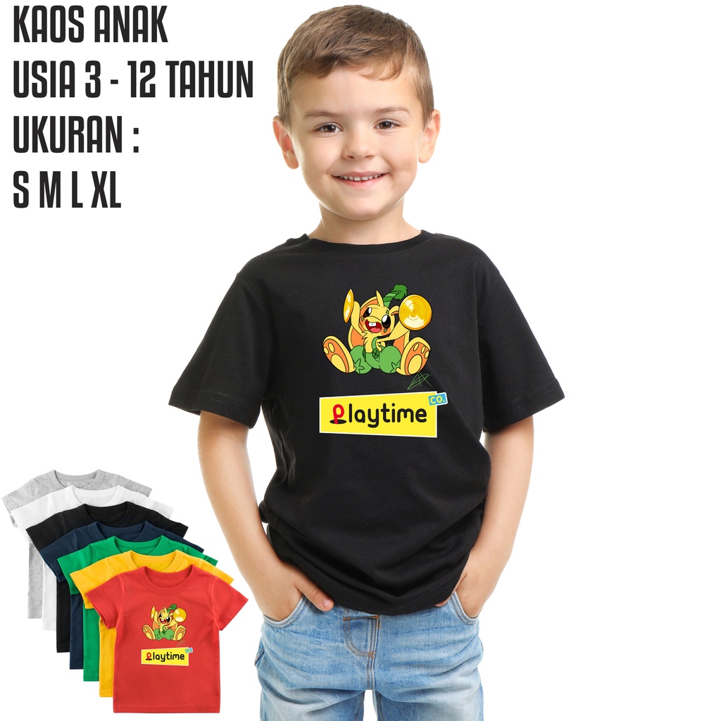 Baju Kaos Anak Anak Bunzo Bunny Poppy Playtime