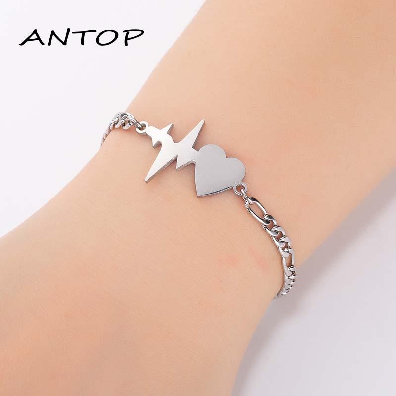 Gelang Butterfly Moon Star Love Bahan Stainless Steel Untuk Wanita