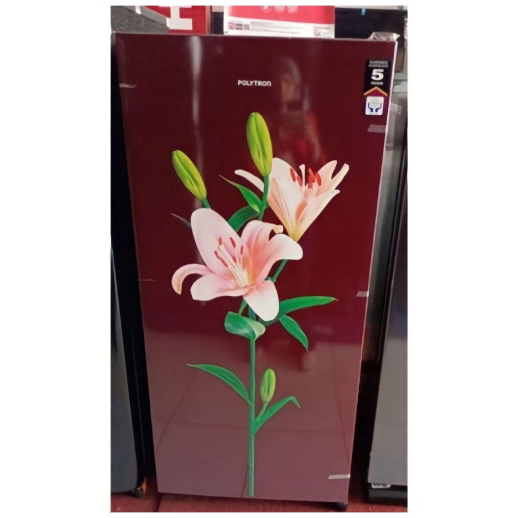 Polytron Kulkas 1 Pintu 170Liter PRB-177 LB/R Flower Design PRB 177