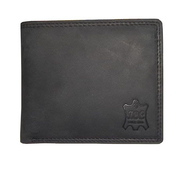 Dompet Pria dgn Tempat kartu 8 Kulit Asli luar dalam Full kulit dengan Resleting - Hitam & Coklat