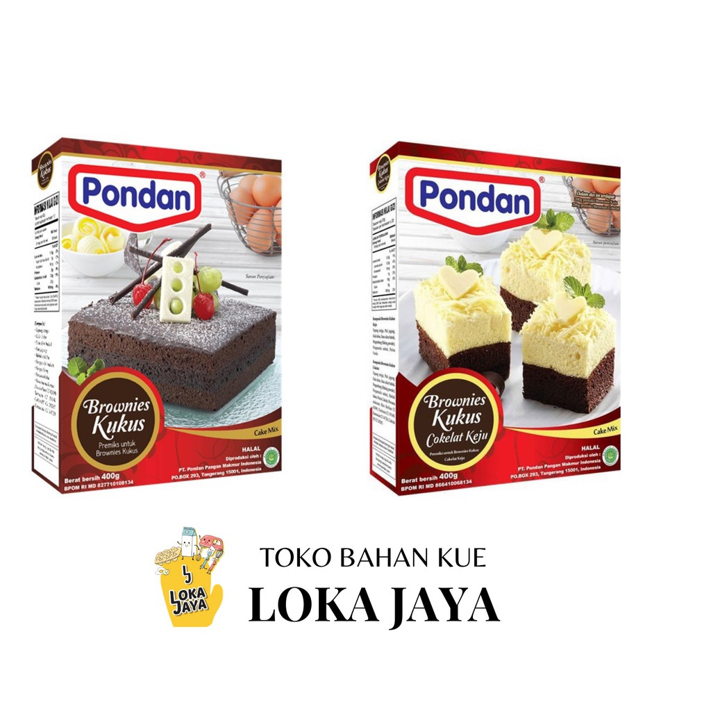 

PONDAN BROWNIES KUKUS COKLAT DAN COKLAT KEJU 400 GR
