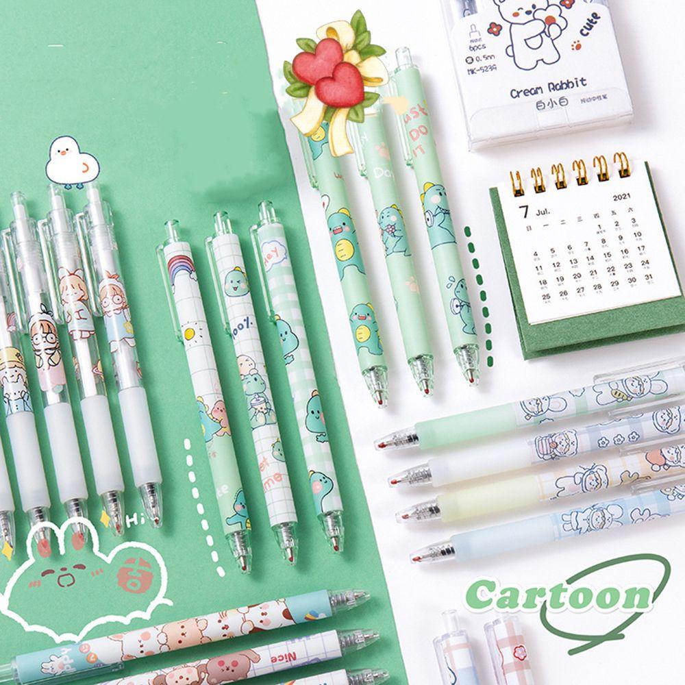 Top Gel Pen Hadiah Kreatif Hadiah Alat Tulis Kantor Cepat Kering Gambar Kartun Kawaii Tulisan Pulpen