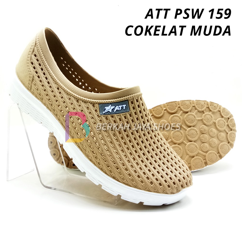 Sepatu Wanita - Sepatu Karet Wanita - Sepatu Slip On Karet Wanita ATT PSW 159 - Anti Air &amp; Anti Slip