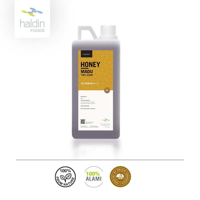 

Madu 100% Alami Honey by haldinfoods - 1 L