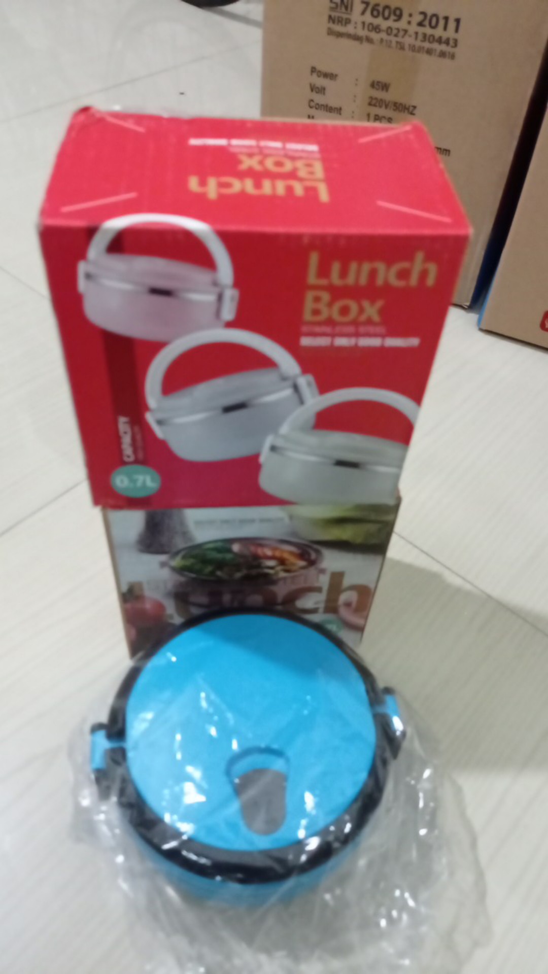 Rantang Lunch Box Stainless Steel Polos 1 Susun