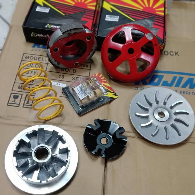 Paket cvt nmax aerox lexi kampas ganda mangkok per cvt roller rumah roller kipas / kampas ganda nmax