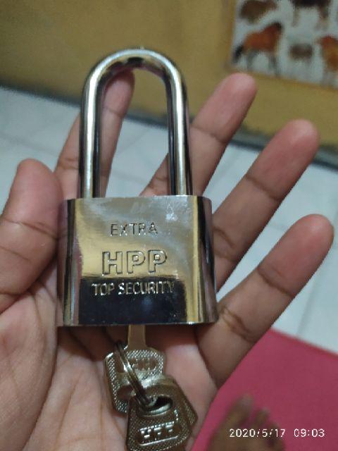 Gembok Putih 50 Mm Leher Panjang Hpp Murah