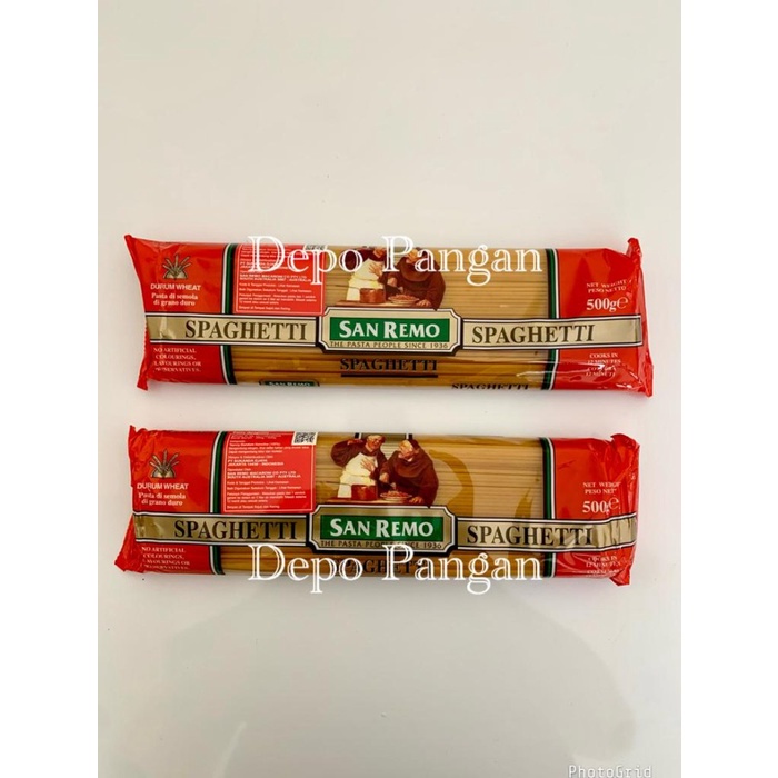 

SAN REMO SPAGHETTI PASTA 500GR / SAN REMO PASTA