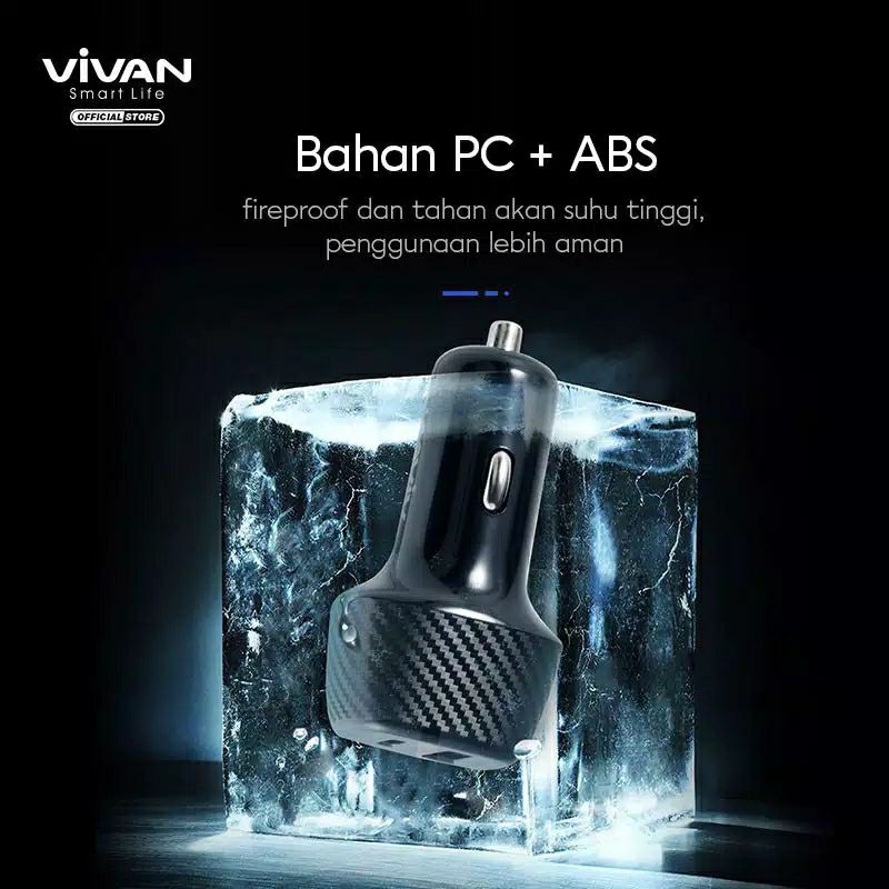 Vivan CC02P Car Charger 36W Quick Charge