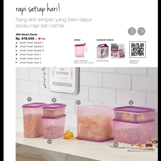 Smart Saver tupperware