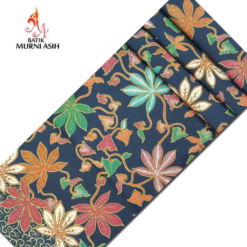 Batik Murni Asih - Jarik Kain Batik Kebaya Solo Kain Panjang Daun Singkong BC01-M03
