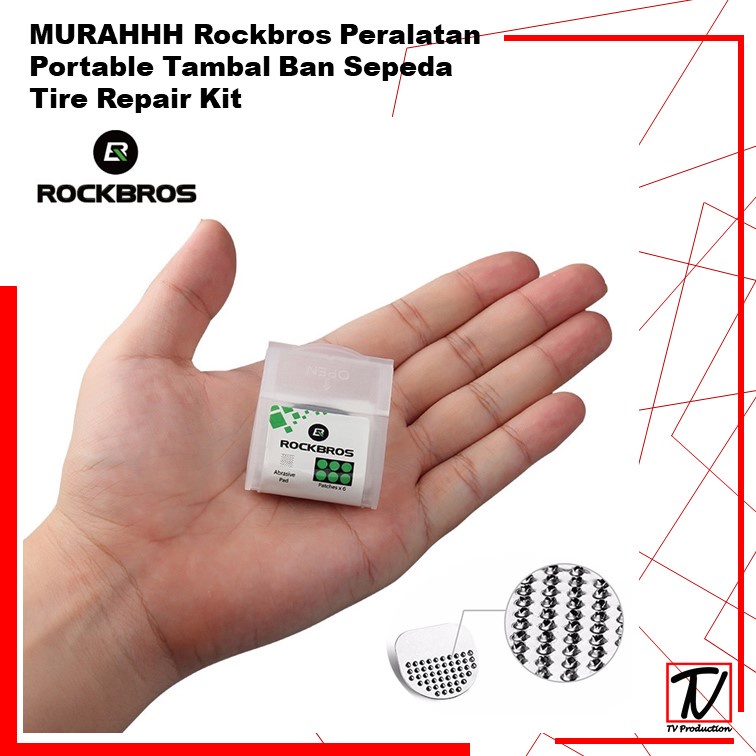 ROCKBROS Peralatan Portable Tambal Ban Sepeda Tire Repair Kit