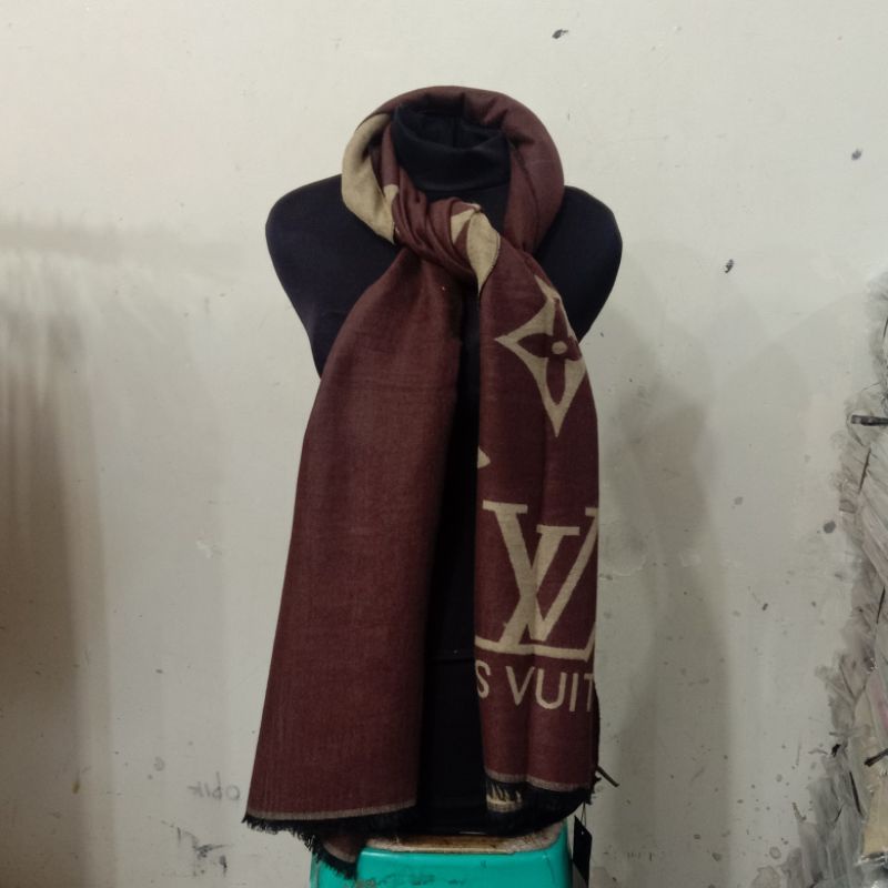 Pashmina motif || Syal Scarf Shawl || Selendang || pashmina Bahan woll