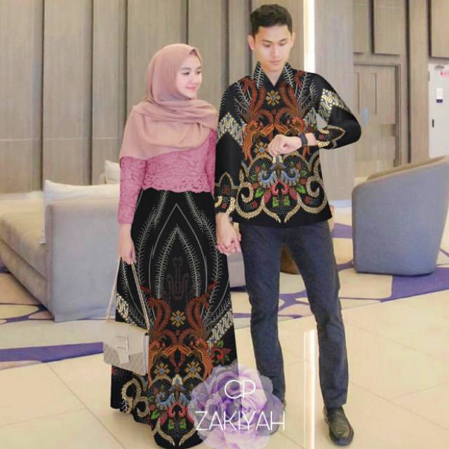 Couple Batik zakinah - baju couple pasangan suami istri - baju kapelan kondangan pesta -kemeja batik
