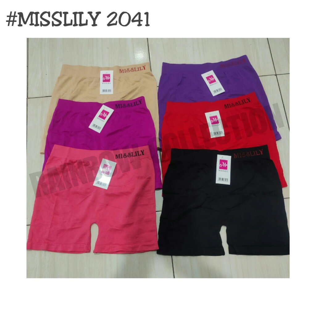 CD BOXER Wanita | SHORT PANT Celana Dalam Wanita Segiempat Rajut MISSLILY 2041