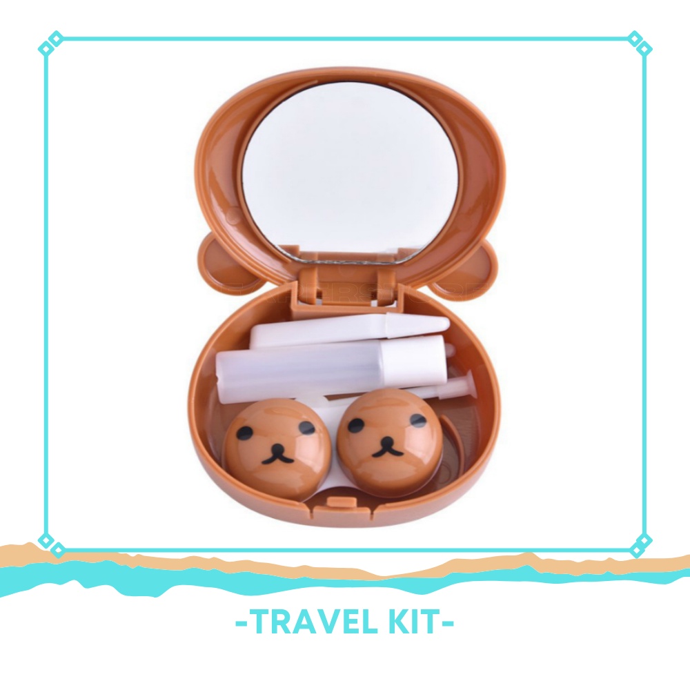 (BISA COD) TEMPAT SOFTLENS BESAR | KOTAK SOFTLENS | TRAVEL KIT MODEL ANIMAL LUCU