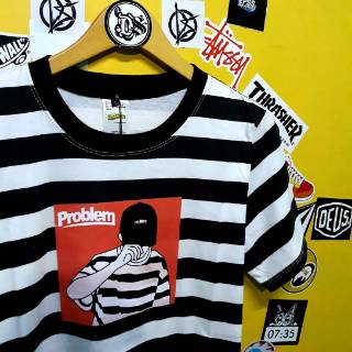  Kaos DISTRO PROBLEM  ORIGINAL FREE STIKER Shopee Indonesia