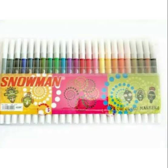 SPIDOL SNOWMAN WARNA-WARNI ISI 24 WARNA