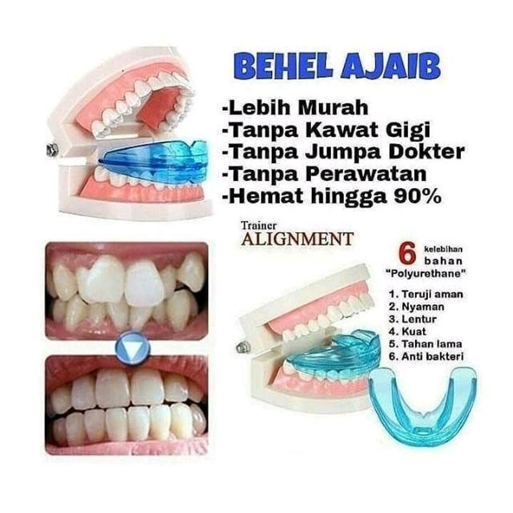 TRAINER GIGI USA ORTHODENTIC TEETH ALIGNMENT RETAINER BEHEL PERAPIH GIGI - 1 Pc