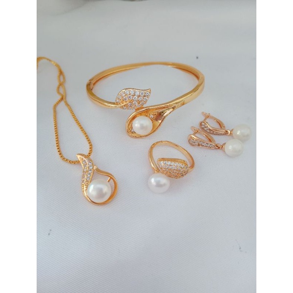 MUTIARA AIR TAWAR | GELANG BANGLE  | SET PERHIASAN