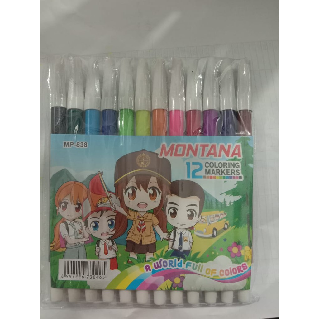 

Spidol Montana 12 Warna