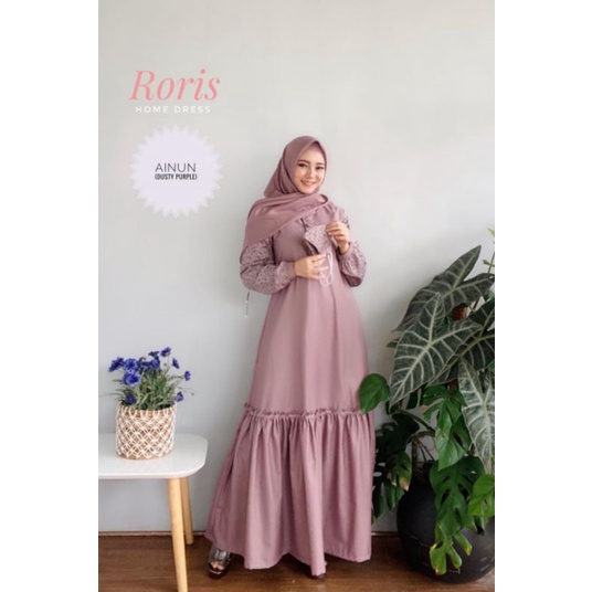 Ainun by Roris / Casual Dress / Gamis Branded Wanita / Moslem Wear / Holwa Fashion