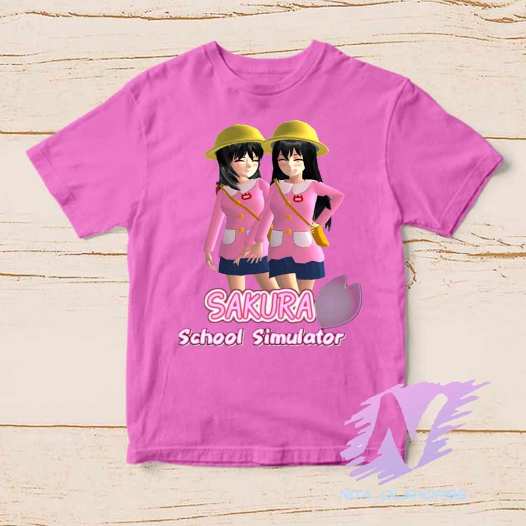 kaos sakura school simutalaor kaos anak karakter sakura terbaru