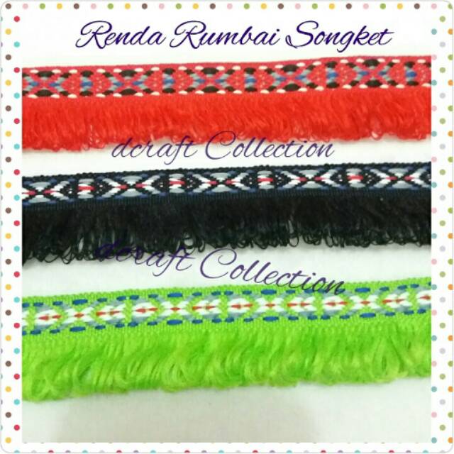 Renda Rumbai Songket per yard