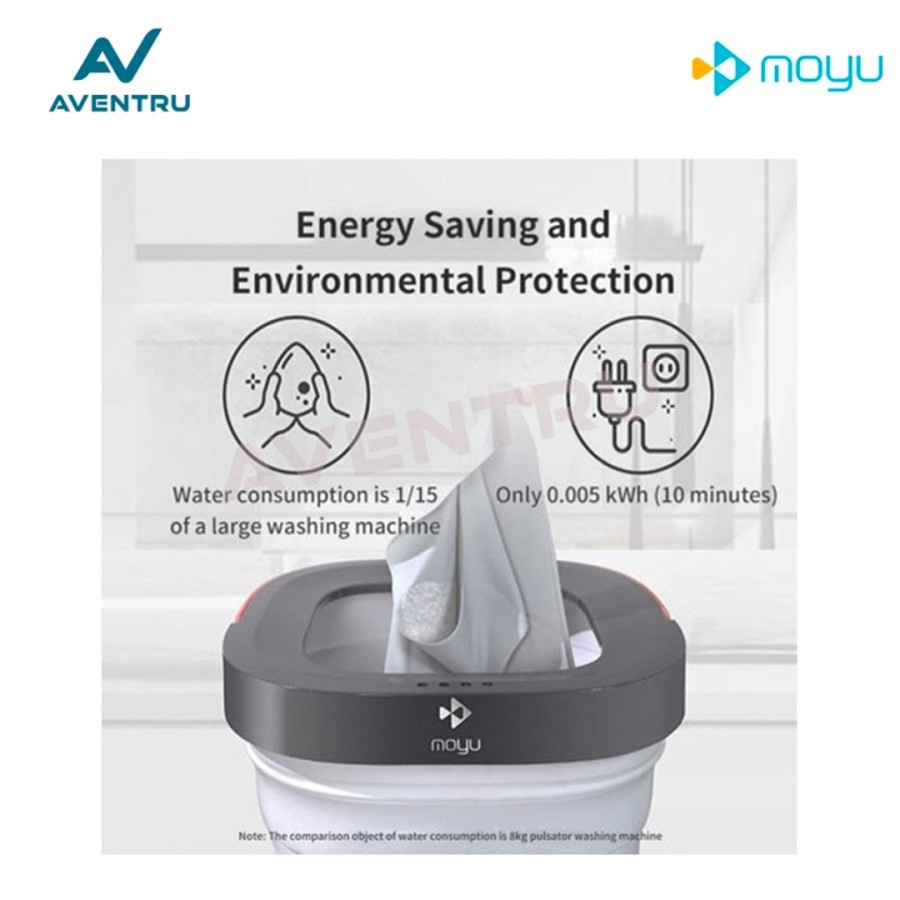 Moyu Portable Mini Washing Machine Mesin Cuci Mini Portable